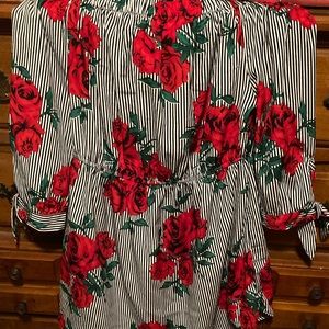 Strips and roses dress/shirt from Aeropostale